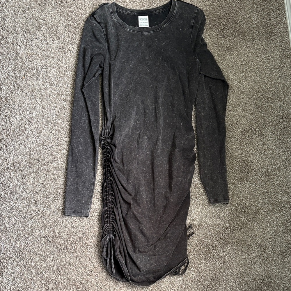 PINK ruched dress